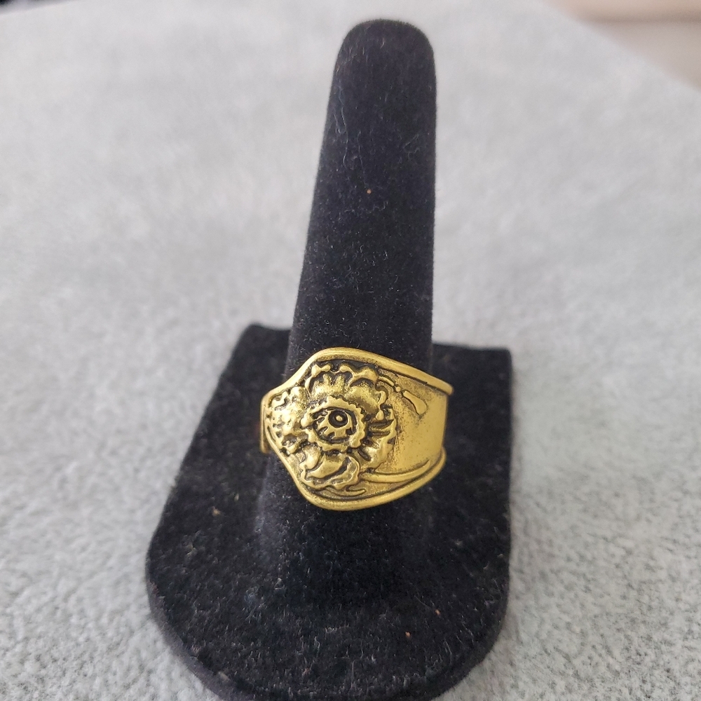 Gold Spoon Ring